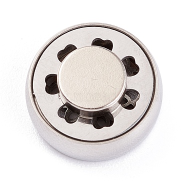 304 Stainless Steel Magnetic Diffuser Locket Aromatherapy Essential Oil Buckle(AJEW-M027-12P)-4