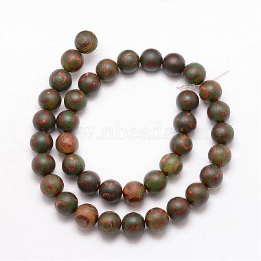 Tibetan Style Mixed Pattern dZi Beads(G-K166-03-10mm-L2)-2