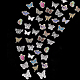 2 Bags 2 Styles Butterfly PET Self Adhesive Laser Stickers Sets(STIC-CA0001-02)-1
