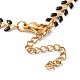 Enamel Ear of Wheat Link Chains Bracelet(BJEW-P271-02G-01)-4