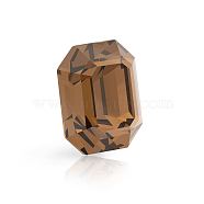 Preciosa&reg MAXIMA Crystal Fancy Stones, Czech Crystal, 435 34 222 Octagon, Dura Foiling, 10220 Smoked Topaz, 12x10mm(X-PRC-FD12-10220)