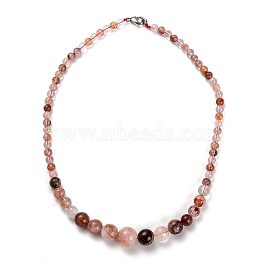 Colliers de perles gradués en quartz naturel et ensembles de bijoux de bracelets extensibles(SJEW-H304-01B)-2
