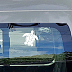 4шт. 4 стили водонепроницаемые самоклеящиеся автомобильные наклейки для домашних животных(DIY-WH0308-255J)-5