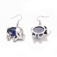 Natural Lapis Lazuli Dangle Earrings(EJEW-K080-B07)-3