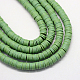 Flat Round Eco-Friendly Handmade Polymer Clay Bead Spacers(X-CLAY-R067-4.0mm-46)-1
