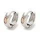 Brass with Cubic Zirconia Earrings(EJEW-L211-13P)-1