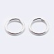 925 Sterling Silver Open Jump Rings(X-STER-F036-02S-1x8mm)-2
