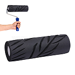Synthetic Rubber Texture Paint Roller, Painting Supplies, Black, 226x73mm(DIY-WH0591-631)