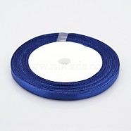 1/4 inch(6mm) Dark Blue Satin Ribbon, 25yards/roll(22.86m/roll)(X-RC6mmY038)