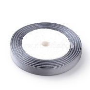 High Dense Single Face Satin Ribbon, Polyester Ribbons, Slate Gray, 1/4 inch(6~7mm), about 25yards/roll, 10rolls/group, about 250yards/group(228.6m/group)(SRIB-Q009-6mm-180)