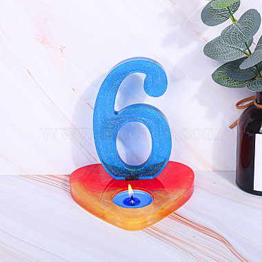 Number DIY Candle Silicone Molds Making(DIY-F065-14F)-2