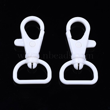 Opaque ABS Plastic Swivel D Rings Lobster Claw Clasps(SACR-N015-001)-3