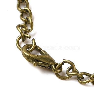 Alloy Glass Pendant Pocket Necklace(WACH-S002-06AB)-3