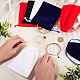 20Pcs 4 Colors Flocking Drawstring Bags(ABAG-TA0002-06B)-6