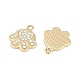 Alloy Rhinestone Pendants(FIND-M018-21G)-2