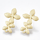 Smooth Surface Alloy Stud Earring Findings(X-PALLOY-T064-45MG)-1