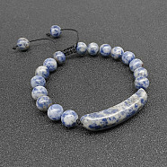 Natural Sodalite Bead Braided Bead Bracelets for Women Men, No Size(LS5537-2)