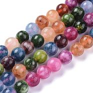 Natural White Jade Beads Strands, Imitation Ruby and Sapphire, Round, 8mm, Hole: 1mm, about 48pcs/strand, 15.35inch(39cm)(G-A030-A01-8mm)