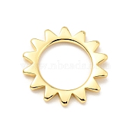 Brass Pendants, Cadmium Free & Lead Free, Sun, Real 18K Gold Plated, 17x1.5mm(KK-G416-21G)