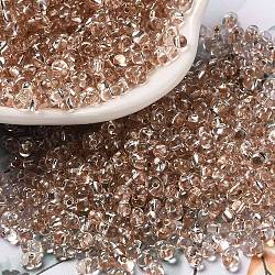 Baking Paint Glass Seed Beads, Peanut, Camel, 3.5~4x2~2.5x2~2.3mm, Hole: 0.8mm(SEED-K009-03B-07)
