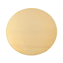 (Defective Closeout Sale: Surface Scratches) Brass Sheet, Brass Discs, Flat Round, Golden, 80x1mm(KK-XCP0001-88C)