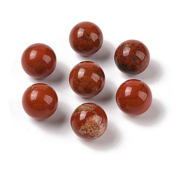 Natural Red Jasper No Hole Sphere Beads, Round, 12mm