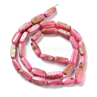 Natural Freshwater Shell Dyed Beads Strands(SHEL-D082-18A)-2