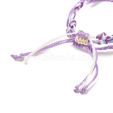 3Pcs 3 Style Waxed Polyester Braided Bracelets Sets(BJEW-JB08115-03)-6