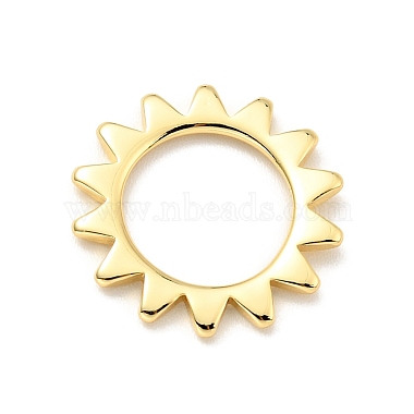 Real 18K Gold Plated Sun Brass Pendants