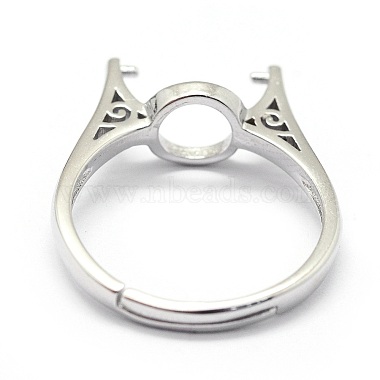 Adjustable 925 Sterling Silver Ring Components(X-STER-I016-006P)-3