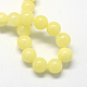 Natural Dyed Yellow Jade Gemstone Bead Strands(G-R271-4mm-Y06)-1