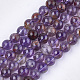 Natural Purple Lodolite Quartz Beads Strands(X-G-S333-8mm-030)-1