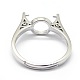 Adjustable 925 Sterling Silver Ring Components(X-STER-I016-006P)-3