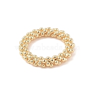 Brass Closed Jump Rings, Real 14K Gold Plated, Bubble ring bump, Real 14K Gold Plated, 20x3.5mm, Inner Diameter: 13mm(KK-S369-02G-03)