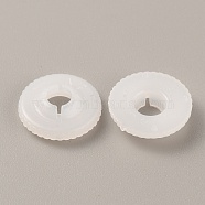 Plastic Doll Eye Nose Round Gaskets, Animal Doll Safety Eye Nose Washers for DIY Craft Doll Making, Floral White, 14x3mm, Hole: 4.5mm(KY-WH0048-05B)