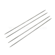 Stainless Steel Double Pointed Knitting Needles(DPNS), Stainless Steel Color, 240x3.0mm, about 4pcs/bag(TOOL-R044-240x3.0mm)