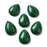 Synthetic Malachite Cabochons, Teardrop, 20x15x6mm(G-P521-02B)