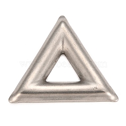 Tarnish Resistant 304 Stainless Steel Linking Rings, Pendants Accessories, Triangle, Stainless Steel Color, 30x34.5x3.5mm(STAS-Z016-02P-A)