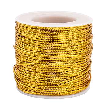 Metallic Cord, Goldenrod, 2mm, about 43.74 yards(40m)/roll