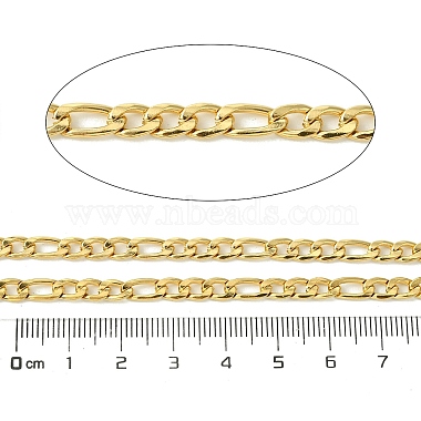 10M Ion Plating(IP) 304 Stainless Steel Figaro Chains(CHS-G035-02B-G)-2