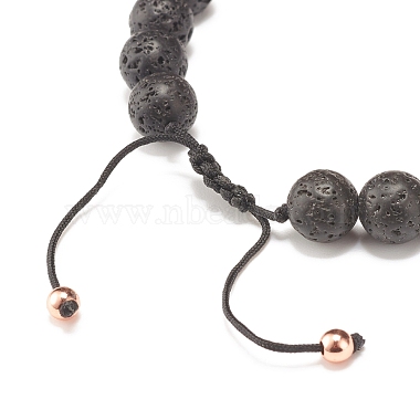 Adjustable Skull Braided Bead Bracelets(BJEW-JB07497-02)-6