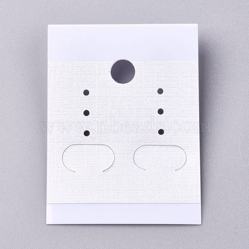 Plastic Jewelry Display Cards, for Hanging Earring Display