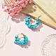 Synthetic Turquoise Chips Braided Hoop Earrings(EJEW-JE04940-22)-3