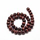 Tigre rouge naturel chapelets de perles d'oeil(G-P072-52-8mm-A)-2