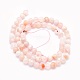 Natural Cherry Blossom Agate Beads Strands(G-O166-02-6mm)-2