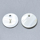 Natural White Shell Mother of Pearl Shell Charms(X-SSHEL-N036-053I)-1