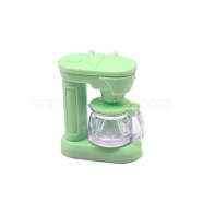 Plastic Coffee Machine Ornaments, Micro Landscape Home Kitchen Dollhouse Accessories, Pretending Prop Decorations, Pale Green, 27x15x32mm(PW-WGD7D0E-03)