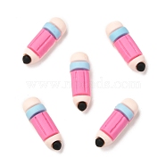 Resin Cabochon, Pencil, Hot Pink, 16.5x6x5mm(RESI-F020-15)