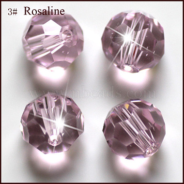 4mm Lilac Round Glass Beads