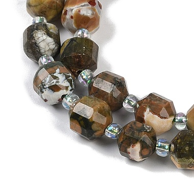 Natural Rhyolite Jasper Beads Strands(G-O201B-122F)-3